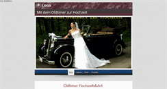 Desktop Screenshot of oldtimer-hochzeitsfahrt.de